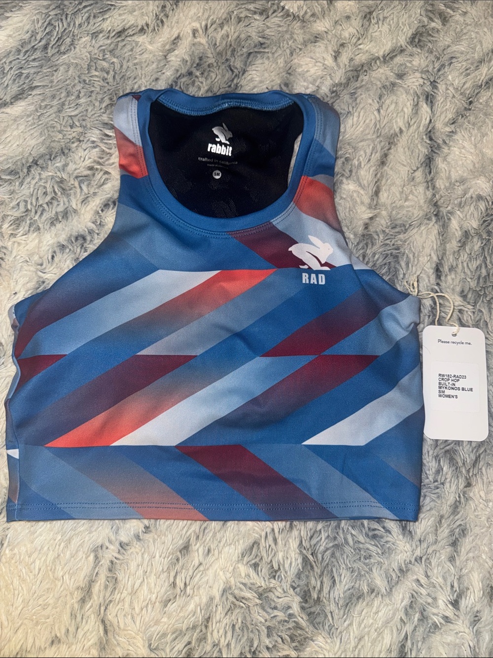 Runinrabbit Crop Hop built in bra